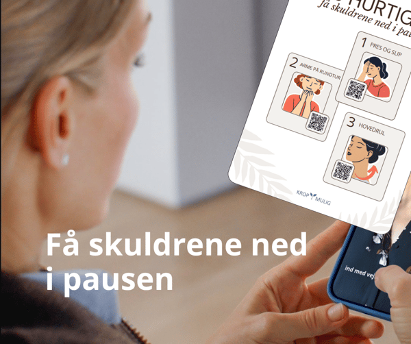 Gratis øvelser for at få skuldrene ned i pausen